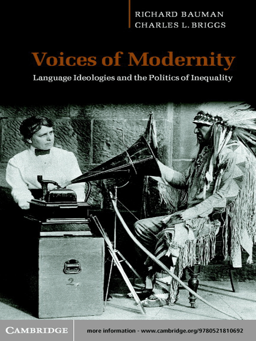 Title details for Voices of Modernity by Richard Bauman - Available